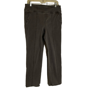 CAFFE MARRAKESH Ankle Cropped Pull On Pants, Women’s Size 8, Gray